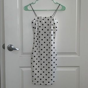 Fashion Nova Polka Dot Bodycon Dress